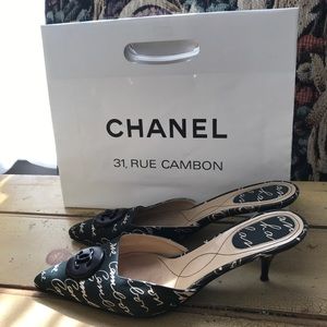 Authentic CHANEL Backless Pumps